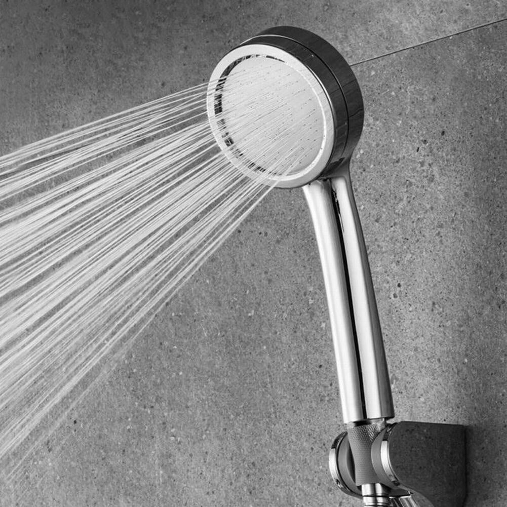 Water Shower Head Super Low Pressure Boosting Bath Saving Pinhole Abs Chrome S 