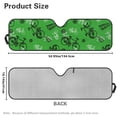 thumbnail image 3 of POLERO Windshield Sun Shade Compatible with Car SUV Off-road Vehicle 52.95"x16.14" Folding Front Window Sun Shade for Car Accessories (Green Bicycle Pattern), 3 of 7