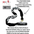 thumbnail image 2 of Kryptonite Keeper 785 Integrated Bicycle Lock Chain Bike Lock, 33.5-Inch, Black, 2 of 5