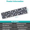 thumbnail image 2 of 4 in 1 80mm X 25mm AC 115V 220V Adjustable Speed Large Air Flow Cooling Fan with Metal Mesh for Server/PC/GPU Rig Kitchen EU Plug, 2 of 5