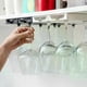 thumbnail image 5 of Under Shelf Wine Glass Hanger for Kitchen and Bar Use Plastic Stemware Drying Rack Storage Solution, 5 of 5