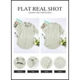 thumbnail image 6 of HOTAPEI Button Down Shirts for Women Casual Vintage V Neck Short Sleeve Tops With Pockets, 6 of 6