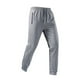 thumbnail image 3 of Pantalones largos para hombre, moda informal, color sólido, cómodos, de verano, con cordón y bolsillos, de poliéster., 3 of 8