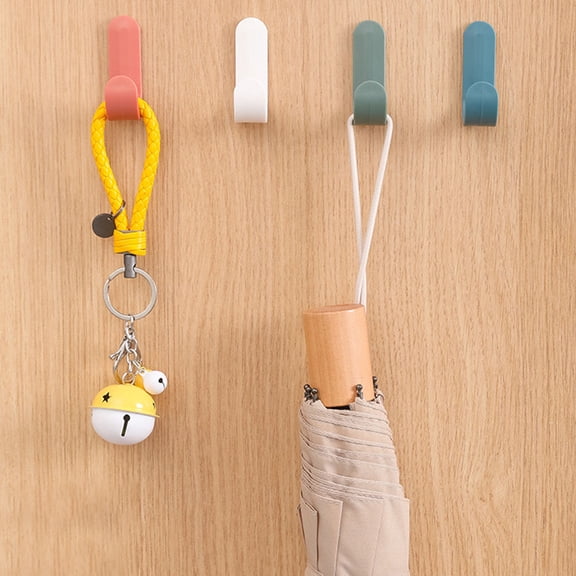 ROMANSENTIAL sticky hooks Wall Hanging Hook ABS Load Capacity Homeowners Kitchen 16-Pcs