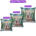 thumbnail image 3 of Merry Christmas Santa Reindeer Antlers Havanese Sleigh Xmas Winter Holiday Pillowcase Double Sided Havanese Dog Lover Gifts Idea Pillow Case Covers - 00023, 3 of 3