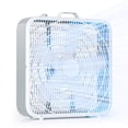 thumbnail image 1 of Ventilador de mesa Box Fan Simple Deluxe de 20 pulgadas y 3 velocidades, color blanco, 1 of 7