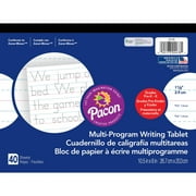 Pacon Handwriting Paper Tablet, Multi-Program, Ruled Long, 40 Sheets