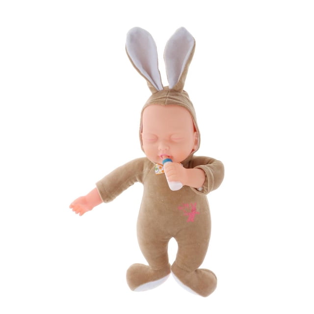 Muñeca Renacida de Bebé Perfecl con Biberón 30 cm Amarillo