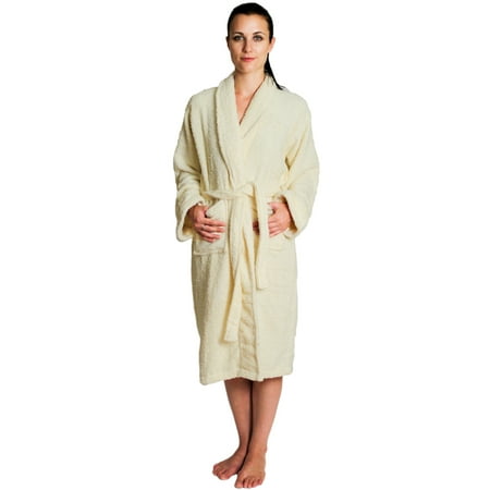 NDK New York Women's and Men's Terry Cloth Bath Robe 100% Cotton