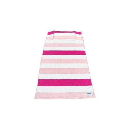 Everds Investments Pink Horizontal Tillow Oversized Beach Towel