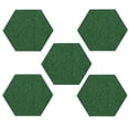 thumbnail image 1 of Furnish My Place Modern Plush Solid Olive Green Color Rug - Pets and Kids Friendly Rug, Indoor/Outdoor Mat, Area Rugs Great for Kids, Pets, Event, Living Room, Made in USA, 3' Hexagon - Set of 5, 1 of 10