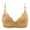 ZA-Beige, variant on Women's Wireless Bras High Support Push-up Bras Comfy Breathable Full Coverage Bralette Striped Seamless Daily Bras