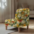 thumbnail image 5 of HELLHERO Flowers Pattern Dustproof Soft Fabric Armless Accent Chair Protector Decorations Armless Accent Chair Cover for Armless Accent Chairs, 5 of 8