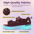 thumbnail image 2 of FitVille Women's Wide Arch Support Adjustable Closure Sandals Diabetic Sandals For Women, 2 of 6