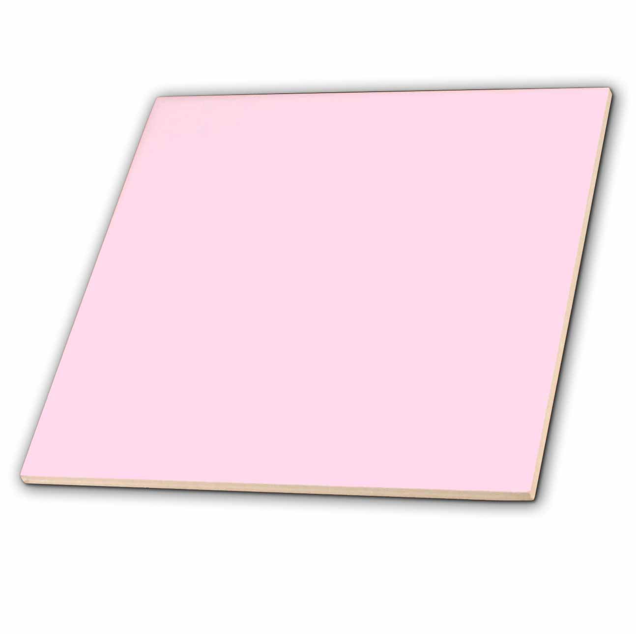 3dRose Pale Pink - Ceramic Tile, 6-inch 3dRose Pale Pink - Ceramic Tile, 6-inch
