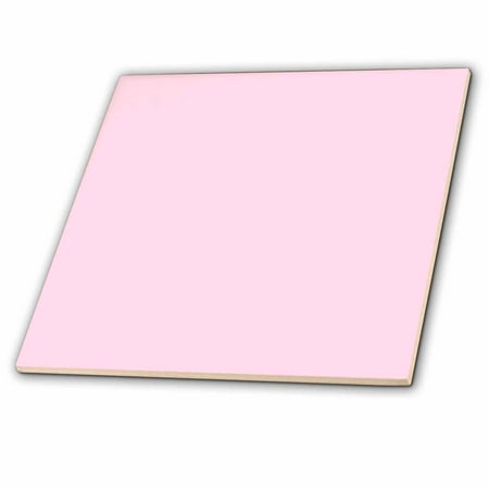 3dRose Pale Pink - Ceramic Tile, 4-inch