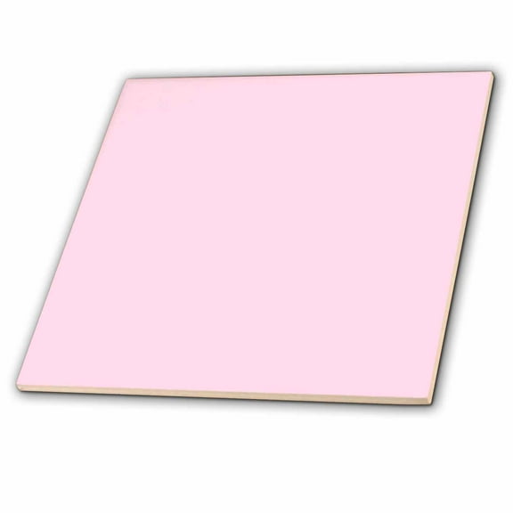 3dRose, Pale Pink, 12 Inch Ceramic Tile