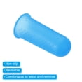 thumbnail image 4 of Uxcell Rubber Finger Tips Silicone Thumb Fingertip Protector Cover Guard Thimble Blue Medium Size 10 pack, 4 of 5