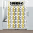 thumbnail image 5 of Gray Yellow Shower Curtain W 72 x H 72, Waterproof Design and Polyester, Quick-Drying, Weighted Hem, Shower Curtains Set for Bathroom, Machine Washable with 12 Hooks, 5 of 6
