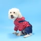 thumbnail image 1 of Xihbxyly Liquidación de Verano Nuevos Picamas de Cuatro Patas para Mascotas y Ropa de Rayas de Moda para Perros de Invierno, 1 of 6