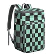 thumbnail image 1 of Vintage Checkered Cooler Backpack - 20L Insulated Soft Cooler Bag with Long-Lasting Cold Retention for Camping, 1 of 5