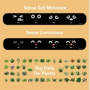 PLANTSIO Smart pet Planter Robot Guidance on Plant Care with Emojis, Adorable Plant Companion with Rich Gesture Interaction, Neat Desk Setup Gift (White)