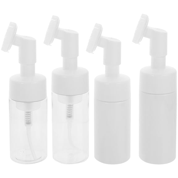 LEORX Face Wash Brush For Women 4Pcs Plastic Facial Cleansing Brush For Daily Cleansing 18.00X4.50X4.50cm