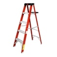 thumbnail image 1 of Escalera De Fibra De Vidrio Tipo II 4 Escalones rojo 152cm, 1 of 3