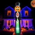 thumbnail image 1 of OurWarm 12Ft Giant Halloween Inflatables Pumpkin Skeleton Halloween Decorations Blow Up with LED Light Inflatables Outdoor Decor, 1 of 3
