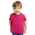 thumbnail image 5 of Boys Shirts Cotton Youth Solid Color Short Sleeve T Shirt Short Sleeve Summer Casual Tops Graphic Tees Hot Pink 6 Years-7 Years, 5 of 6
