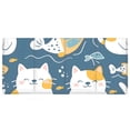 thumbnail image 2 of Cats with Fish Pencil Pen Cosmetic Holder Cup Makeup Brush Holder Desk Accessories Holder Acrylic Organizer for Office School Home, 2 of 7