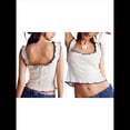 thumbnail image 3 of Camisola de Punto con Tirantes Anchos y Cuello Cuadrado Sin Mangas para Mujer, , de Verano L, 3 of 7