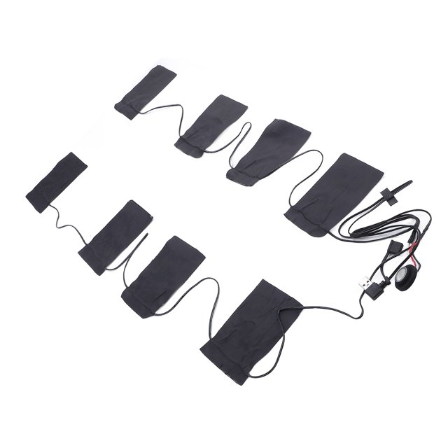 USB Electric Clothing Heated Pad, Portable 8 Zones 5V 2A Heating Pad USB Powered Warmth 3 Heating Levels for Office Home