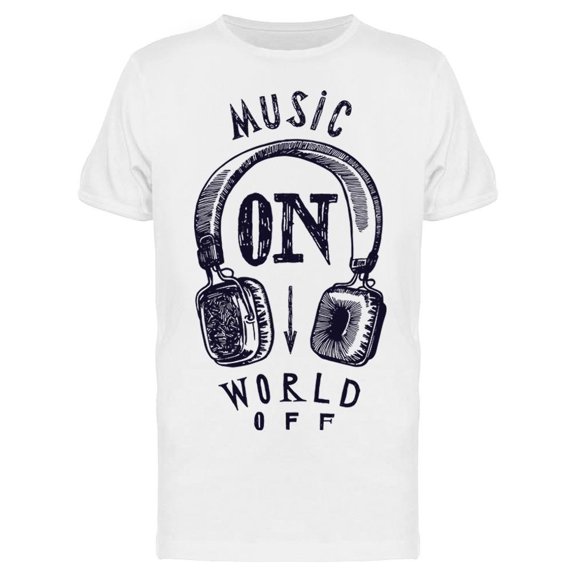 Music On World Off Tee Men's -Image by Shutterstock