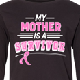 thumbnail image 4 of Inktastic My Mother is a Survivor Breast Cancer Awareness Long Sleeve Youth T-Shirt, 4 of 5