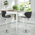 thumbnail image 2 of BestOffice Set of 2 Bar Stools PU Leather Modern Hydraulic Swivel Dinning Chair, 2 of 2