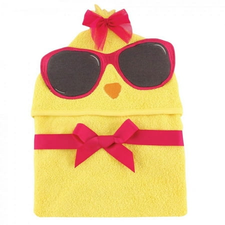UPC: 0660168570601 | Hudson Baby Infant Girl Cotton Animal Face Hooded Towel  Cool Chick  One Size