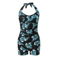 thumbnail image 4 of Women's Plus One-Piece Swimsuit Tie Back Tummy Control Beach Monokini Push Up Bathing Suit, 4 of 5