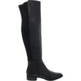 thumbnail image 2 of Sam Edelman Womens Pam Leather Ribbed Knit Over-The-Knee Boots, 2 of 3