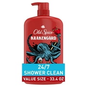 Old Spice Body Wash for Men, Krakengard, Long Lasting Lather, 33.4 fl oz