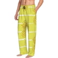 thumbnail image 2 of Xecao Gold Pineapple Men's Straight Lounge Pajama Pants: The Ultimate in Comfortable Sleepwear, 2 of 9