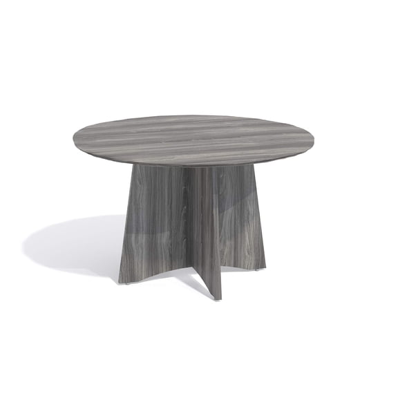 Mayline Medina Conference Table (48"" Round) in Gray Steel