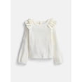 thumbnail image 2 of Wonder Nation Baby Girls Sweater Knit Top and Pants Set, 2 Piece, Sizes 0-3M-24M, 2 of 5