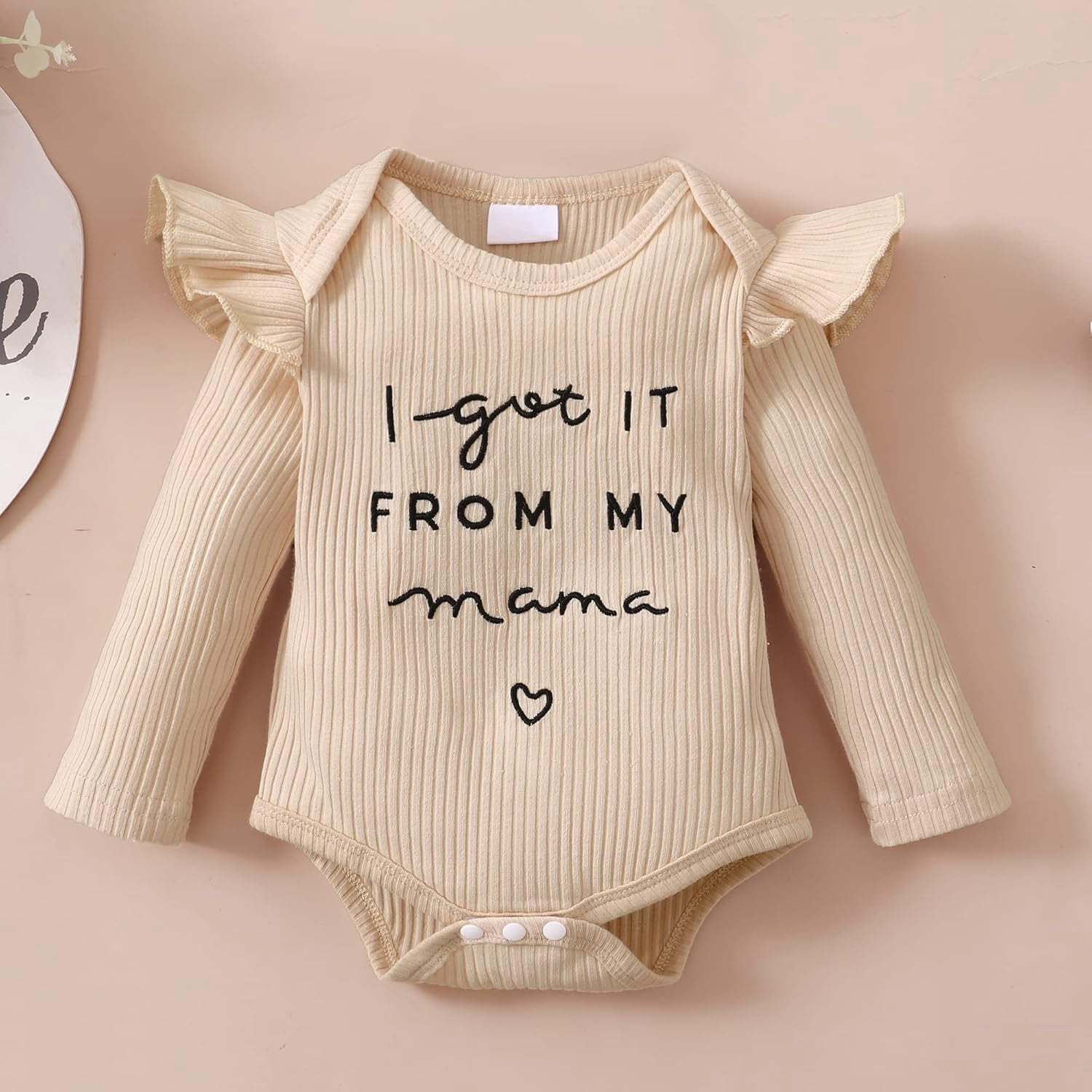 SUCS Newborn Baby Girl Clothes Infant Girl Outfits Long Sleeve Ruffle Romper  Floral Pants Headband Set
