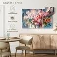 thumbnail image 5 of Elephant Stock Fullness Of Flowers Wall Art - Horizontal Multi Panel Canvas - Living Room Wall Decor - Abstract Multi Panel - Gray And Brown Decor By Danhui Nai - 57" x 36", 5 of 8