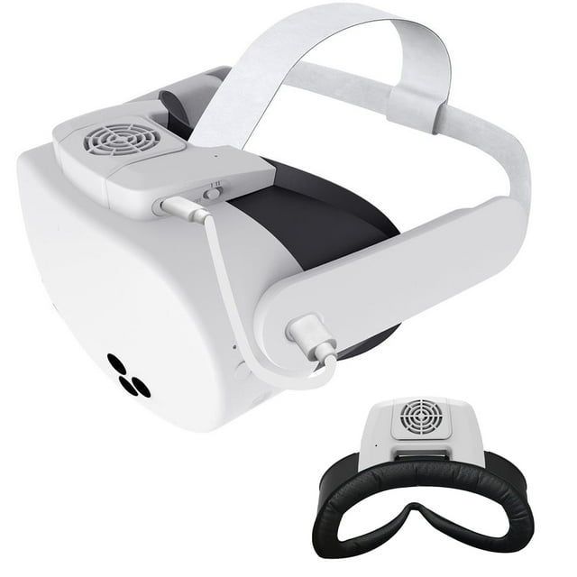 VR Glasses Cooling Fan for Meta Quest 3S Three-speed Adjustable With Charging Display Light VR Helmet Radiator