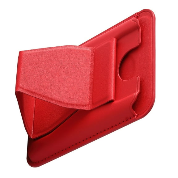 Universally Wallet Foldable Phone Stand Card Holder PU Leather Mobile Accessory for All Smartphones