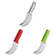 thumbnail image 1 of Cortador Frutas Acero Inoxidable Con Antideslizante Divisor (plata), 1 of 6