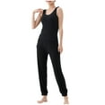 thumbnail image 3 of Wensltd Ribbed Pajama Set Women Lightweight Sports Camisole Lantern Pants Nightwear Outfits, 3 of 9