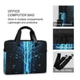 thumbnail image 4 of FORMRS 16" Laptop Bag Carrying Sleeve Case with Handle Travel Shoulder Briefcase, Blue Tree, 4 of 8